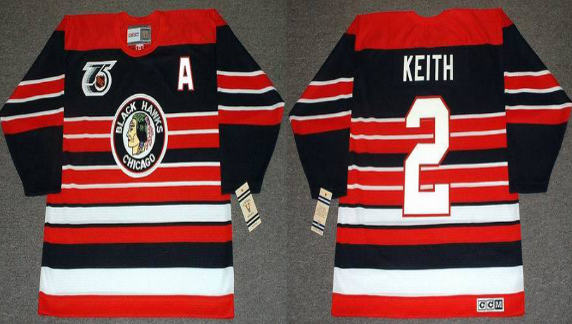 2019 Men Chicago Blackhawks 2 Keith red CCM NHL jerseys